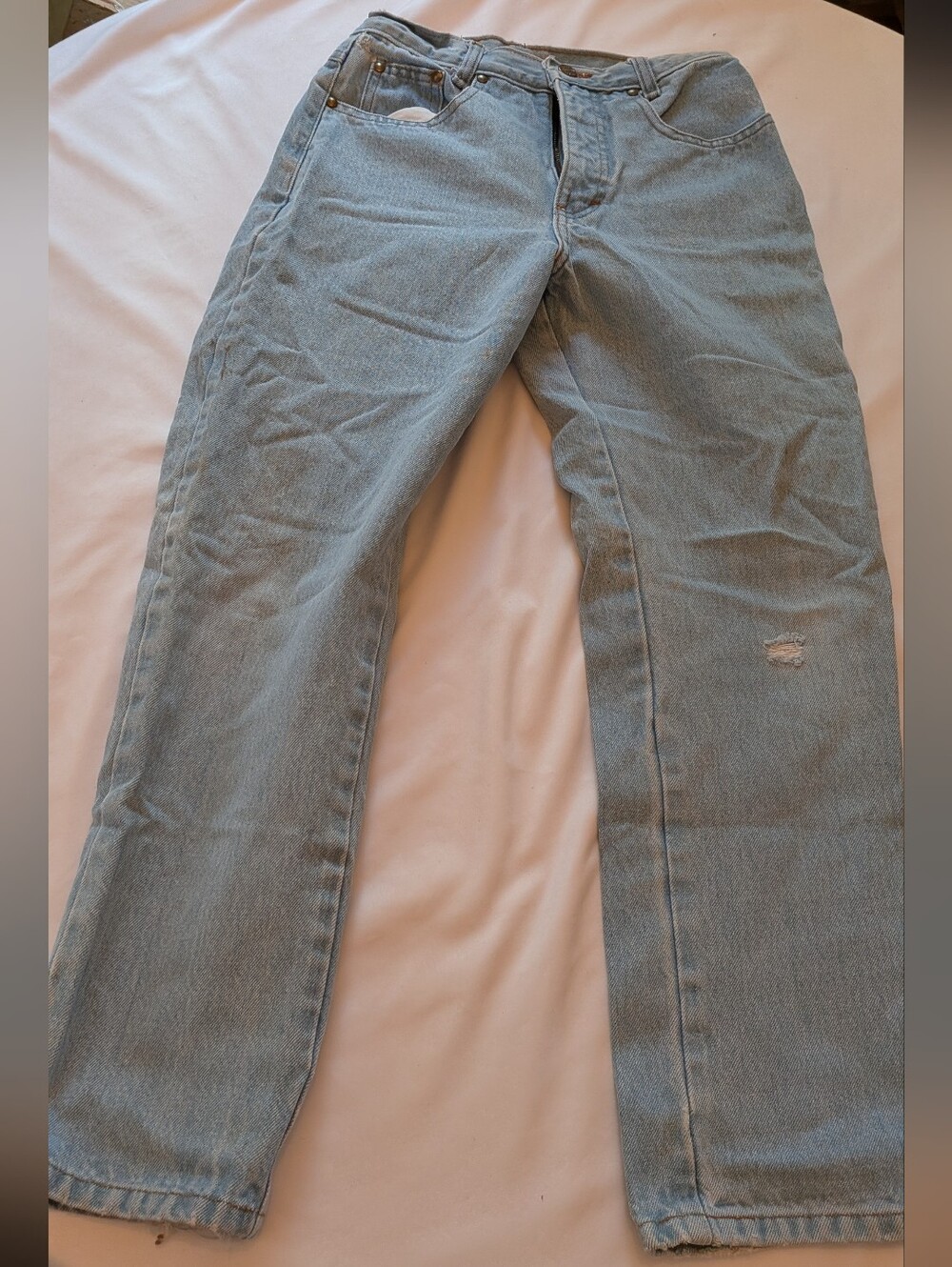 Vintage Jarrett USA Light Blue Boy's Straight-Leg Jeans
